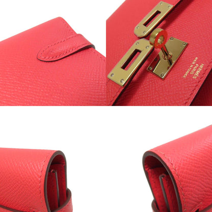 HERMES Kelly Wallet Jaipur GoldHardware Long wallet (with coin pocket) Epsom Ladies [Used]
