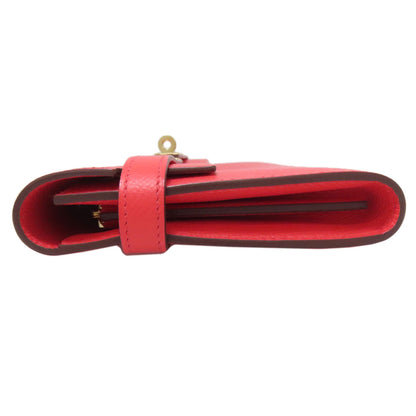 HERMES Kelly Wallet Jaipur GoldHardware Long wallet (with coin pocket) Epsom Ladies [Used]