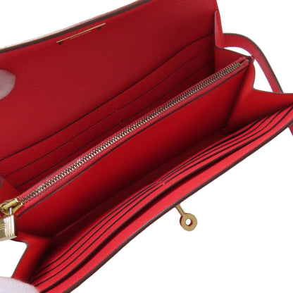 HERMES Kelly Wallet Jaipur GoldHardware Long wallet (with coin pocket) Epsom Ladies [Used]