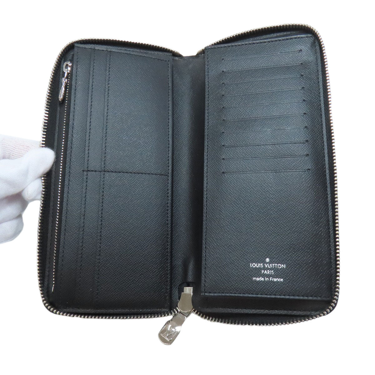 LOUIS VUITTON Zippy wallet ã» Vertical Long wallet (with coin pocket) Damier canvas Ladies [Used]