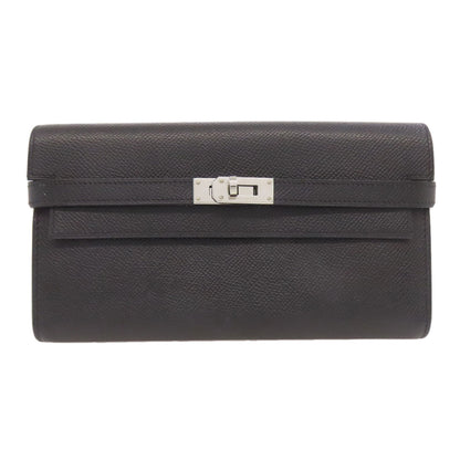 HERMES Kelly Wallet Long SilverHardware Long wallet (with coin pocket) Epsom Ladies [Used]