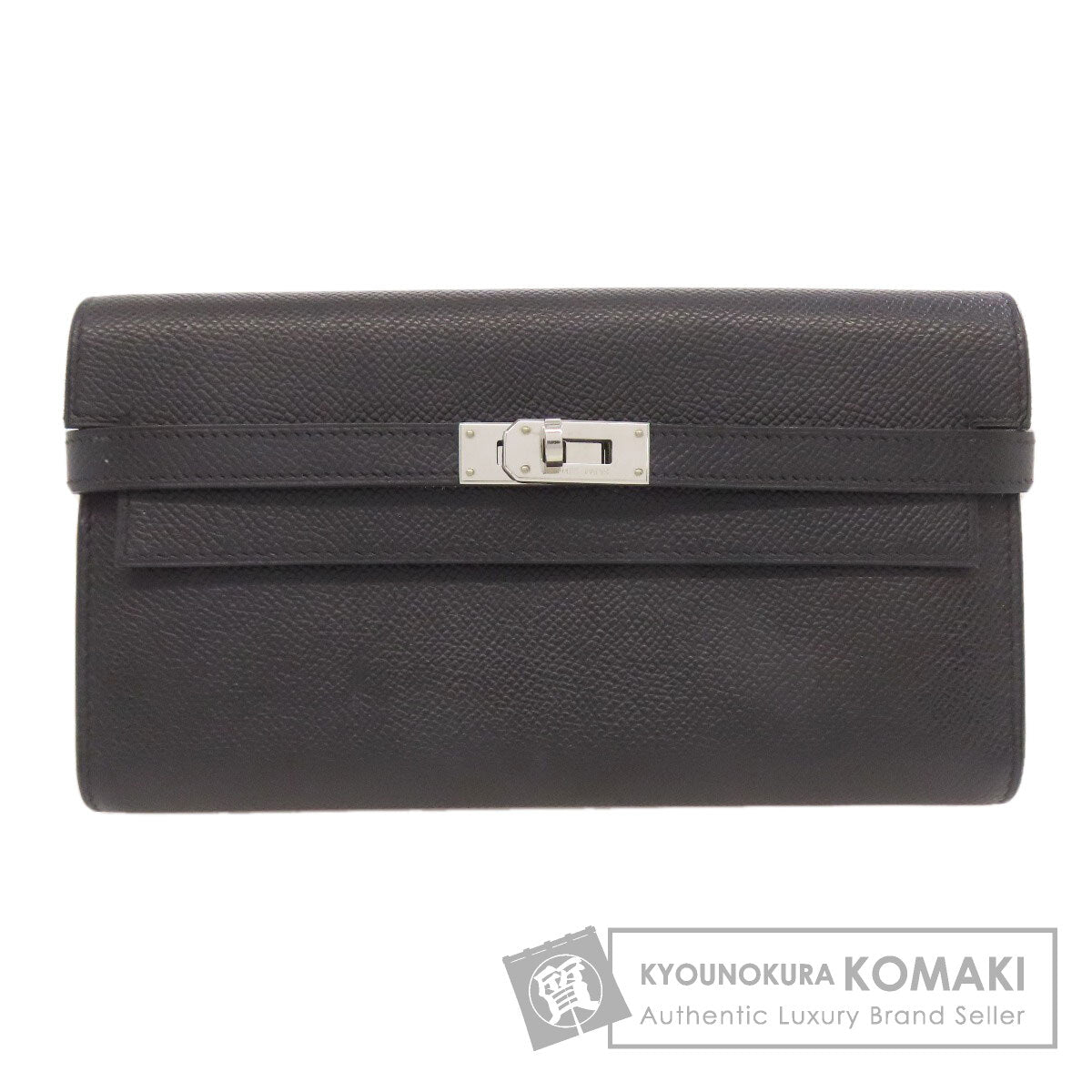 HERMES Kelly Wallet Long SilverHardware Long wallet (with coin pocket) Epsom Ladies [Used]