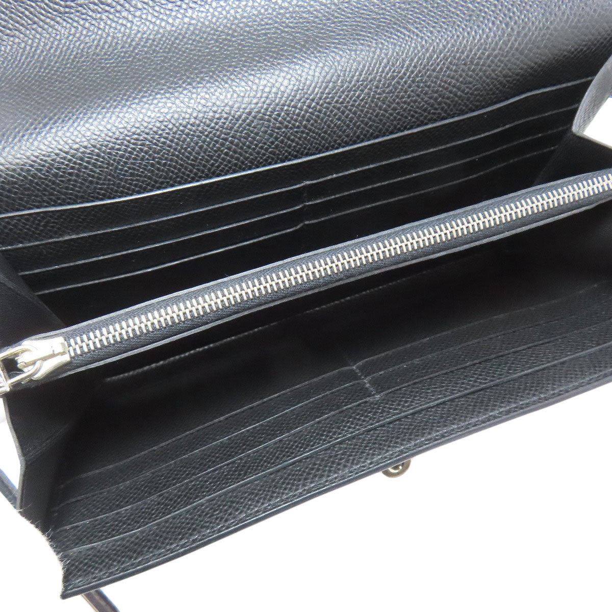 HERMES Kelly Wallet Long SilverHardware Long wallet (with coin pocket) Epsom Ladies [Used]