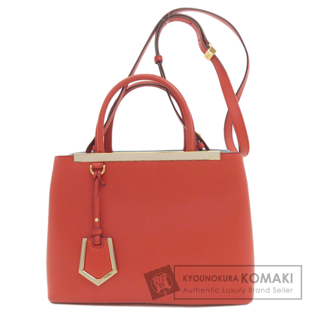 FENDI 2 Joule 2WAY Handbag Calf Ladies [Used]