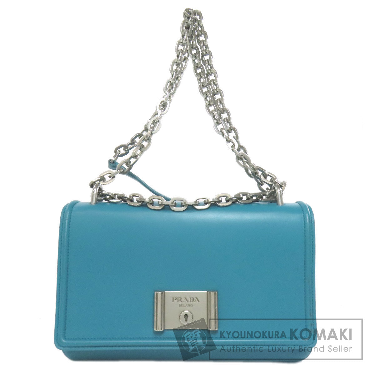 PRADA ChainShoulder Shoulder Bag Leather Ladies [Used]