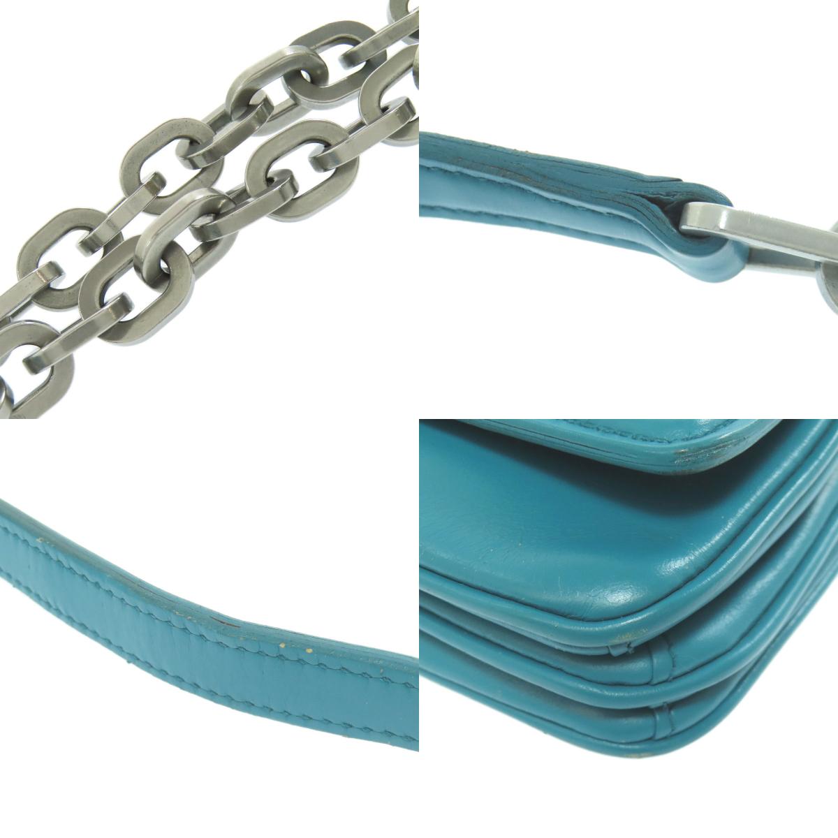 PRADA ChainShoulder Shoulder Bag Leather Ladies [Used]