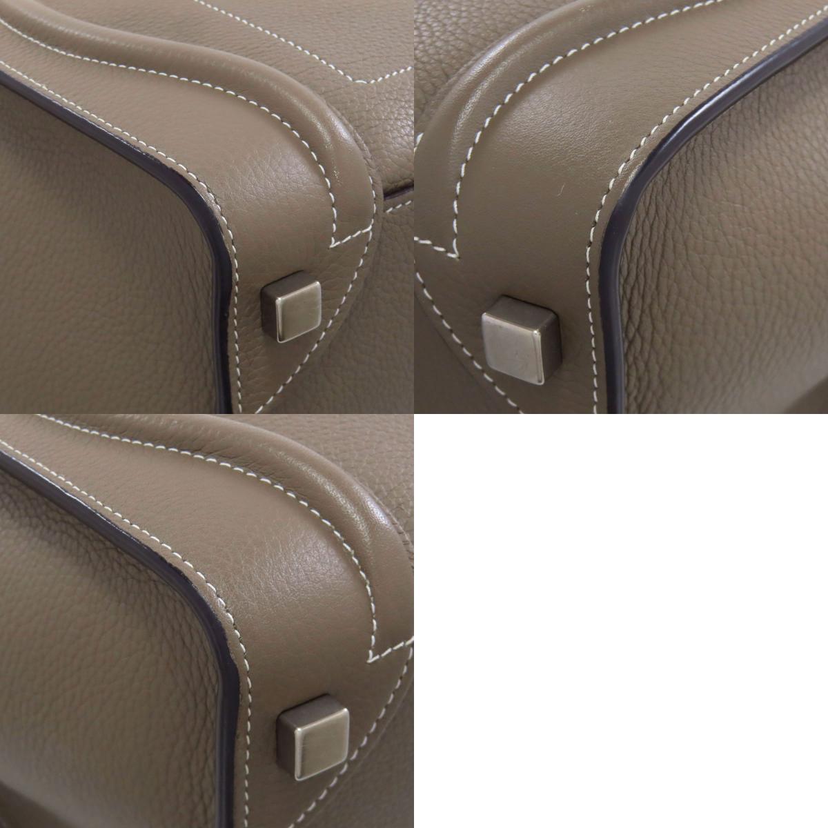 CELINE Luggage micro Tote Bag Calf Ladies [Used]