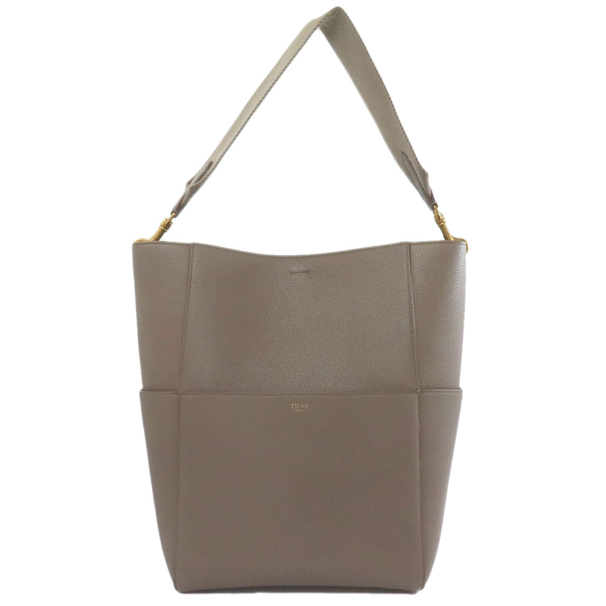 CELINE Sangle bucket Tote Bag Leather Ladies [Used]