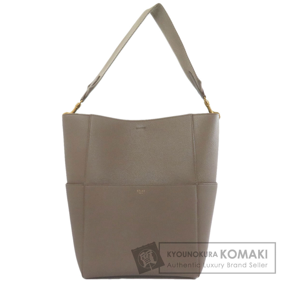 CELINE Sangle bucket Tote Bag Leather Ladies [Used]