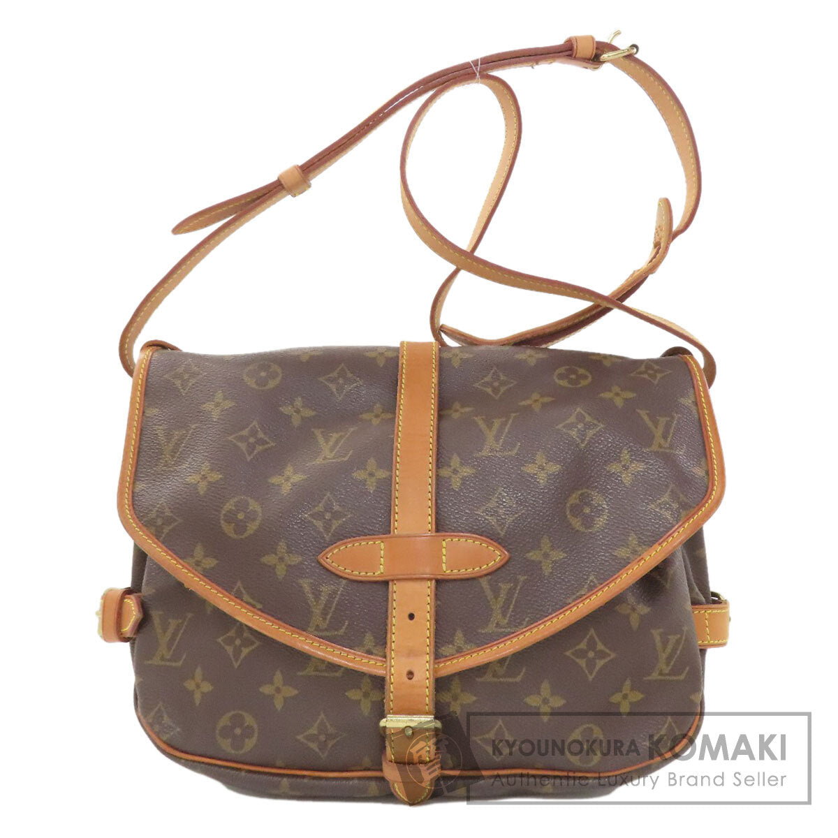 LOUIS VUITTON M40710 Saumur MM Shoulder Bag Monogram canvas Ladies [Used]