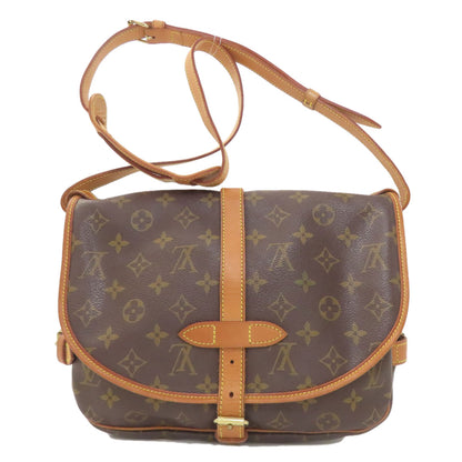 LOUIS VUITTON M40710 Saumur MM Shoulder Bag Monogram canvas Ladies [Used]