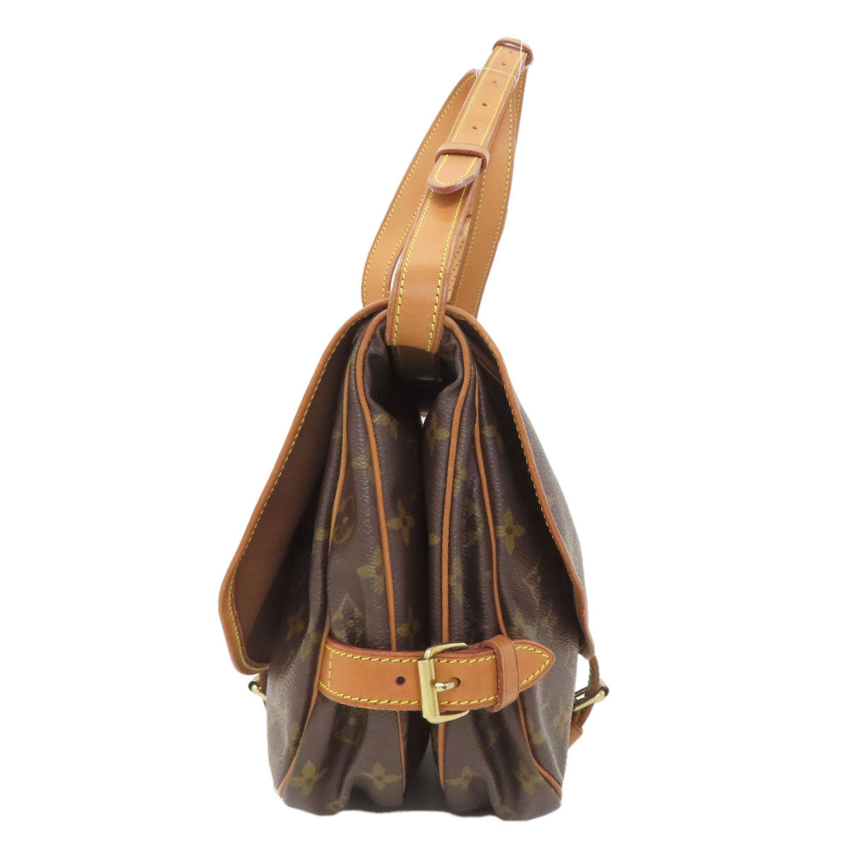 LOUIS VUITTON M40710 Saumur MM Shoulder Bag Monogram canvas Ladies [Used]