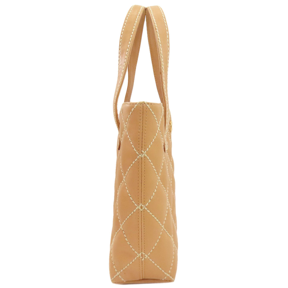 CHANEL A18126 Wild Stitch GoldHardware Tote Bag Calf Ladies [Used]