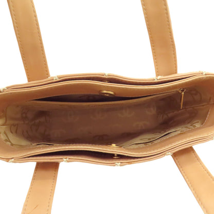 CHANEL A18126 Wild Stitch GoldHardware Tote Bag Calf Ladies [Used]