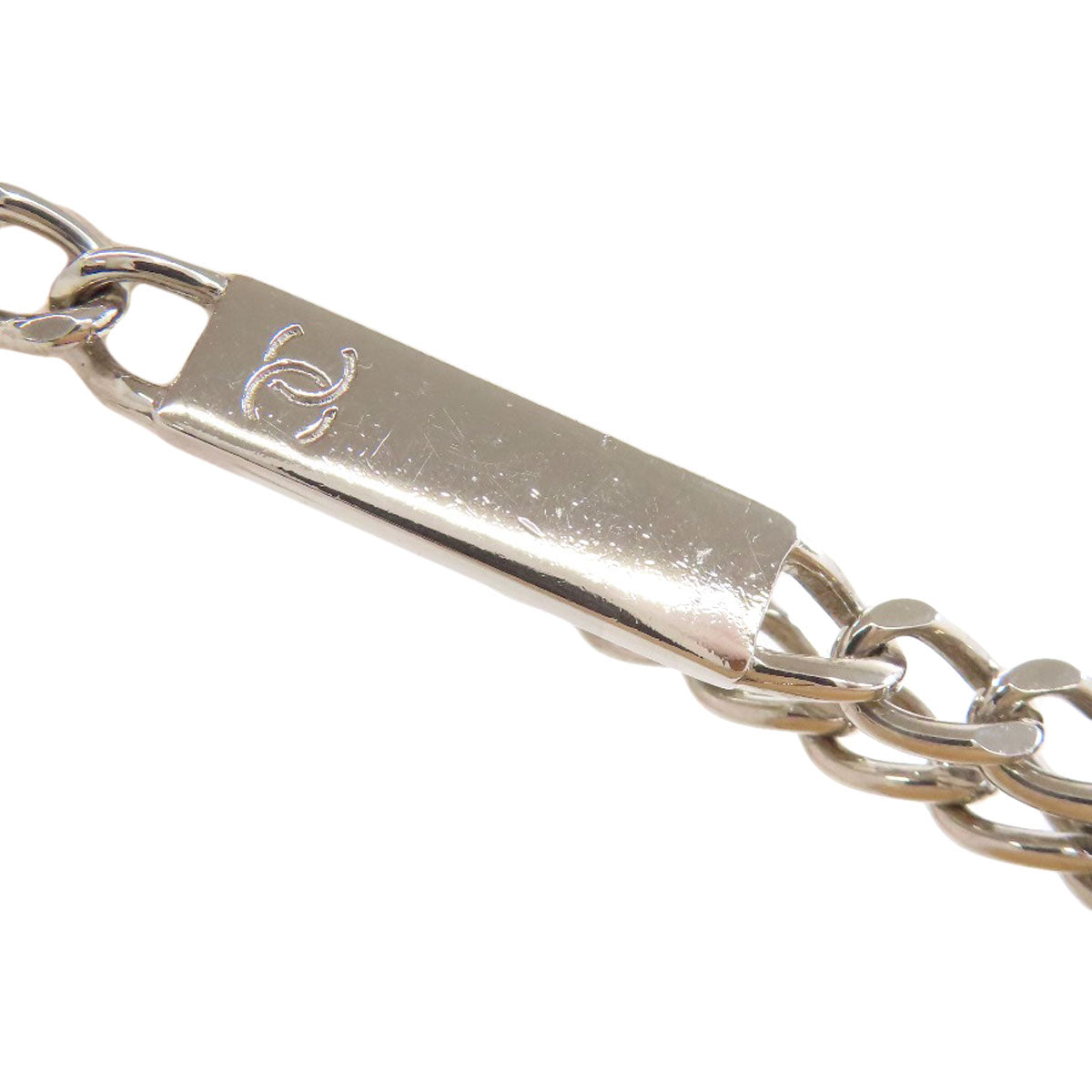 CHANEL CAMBON LINE SilverHardware Handbag Calf Ladies [Used]