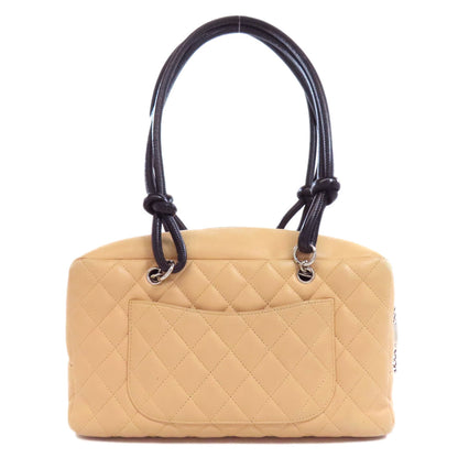 CHANEL CAMBON LINE SilverHardware Handbag Calf Ladies [Used]