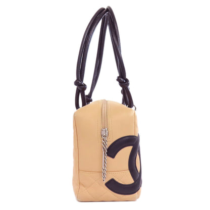 CHANEL CAMBON LINE SilverHardware Handbag Calf Ladies [Used]