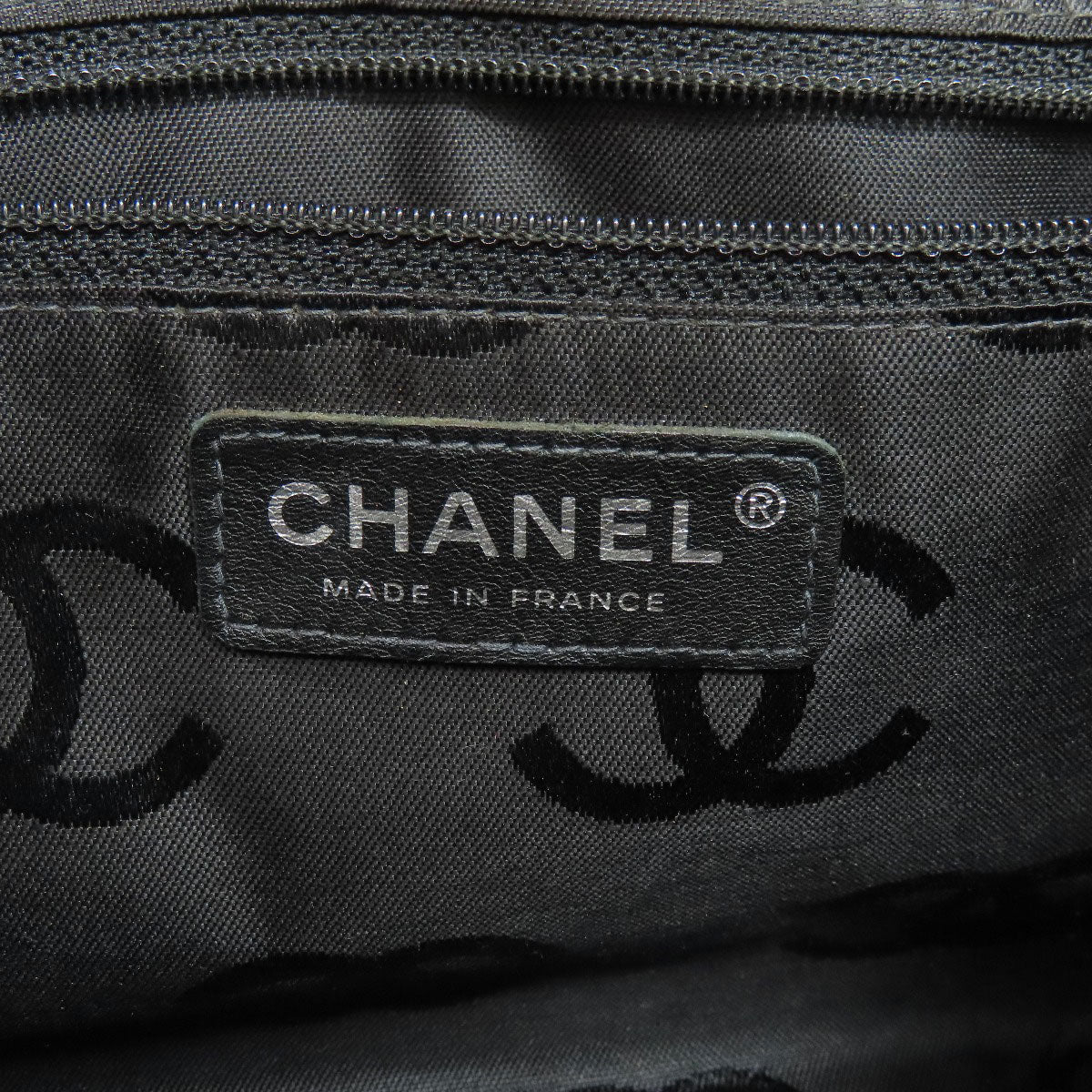 CHANEL CAMBON LINE SilverHardware Handbag Calf Ladies [Used]