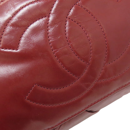 CHANEL Chain Tote COCO Mark Silver Hardware Tote Bag Calf Ladies [Used]