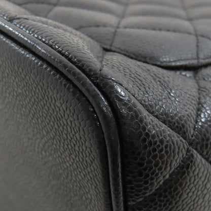 CHANEL Medallion SilverHardware Tote Bag Grained Calfskin Skin Ladies [Used]