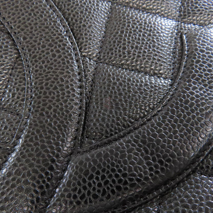 CHANEL Medallion SilverHardware Tote Bag Grained Calfskin Skin Ladies [Used]