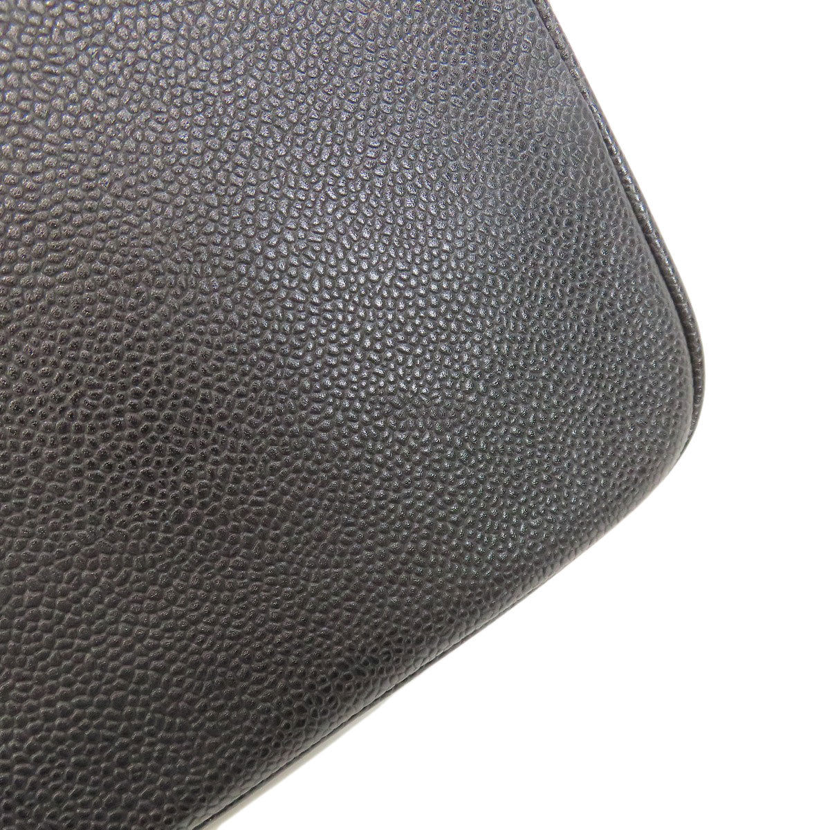 CHANEL Medallion SilverHardware Tote Bag Grained Calfskin Skin Ladies [Used]