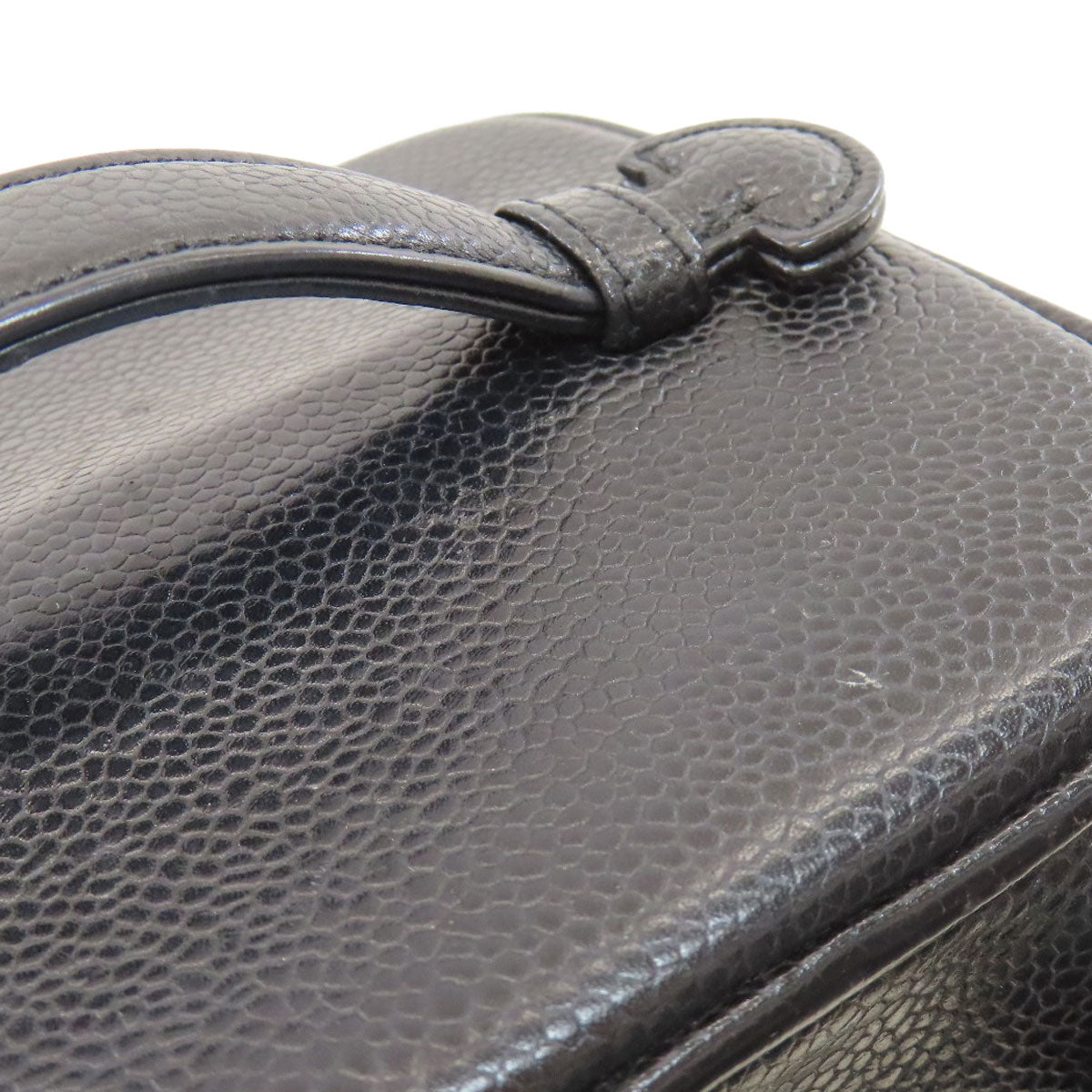 CHANEL COCO Mark Vanity GoldHardware Handbag Grained Calfskin Skin Ladies [Used]