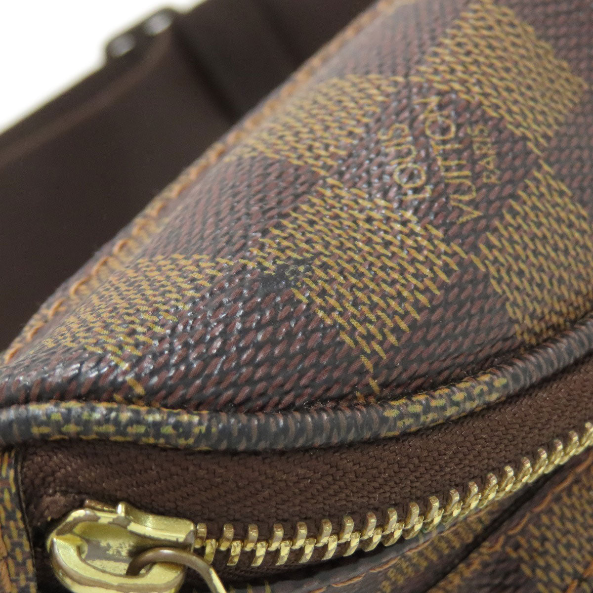 LOUIS VUITTON N51172 Bum Bag Melville body bag Damier canvas Ladies [Used]