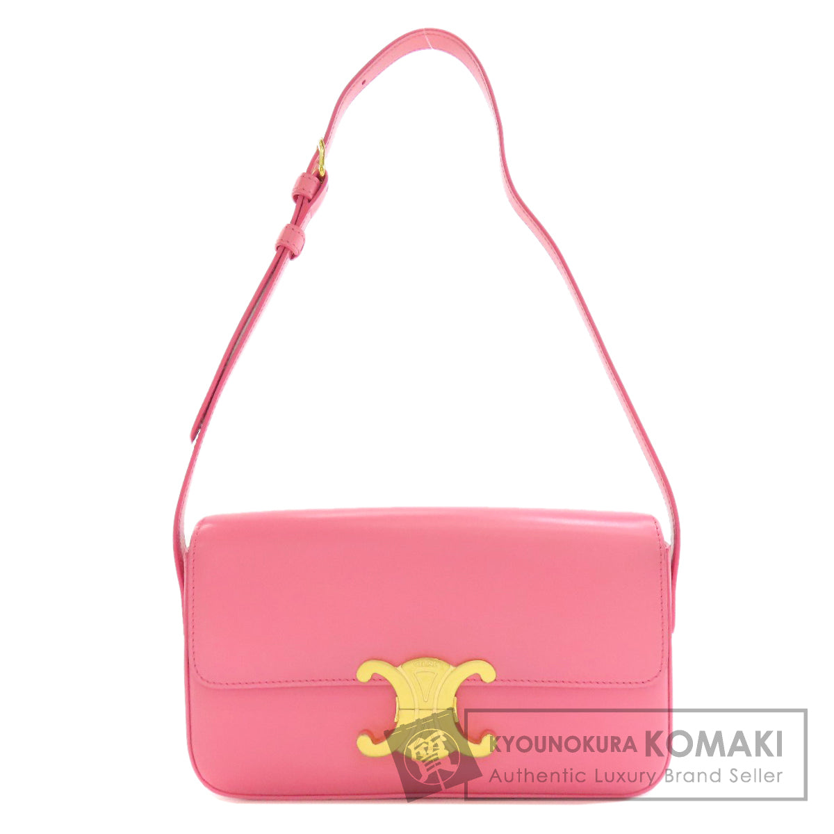 CELINE Triomphe Handbag Calf Ladies [Used]