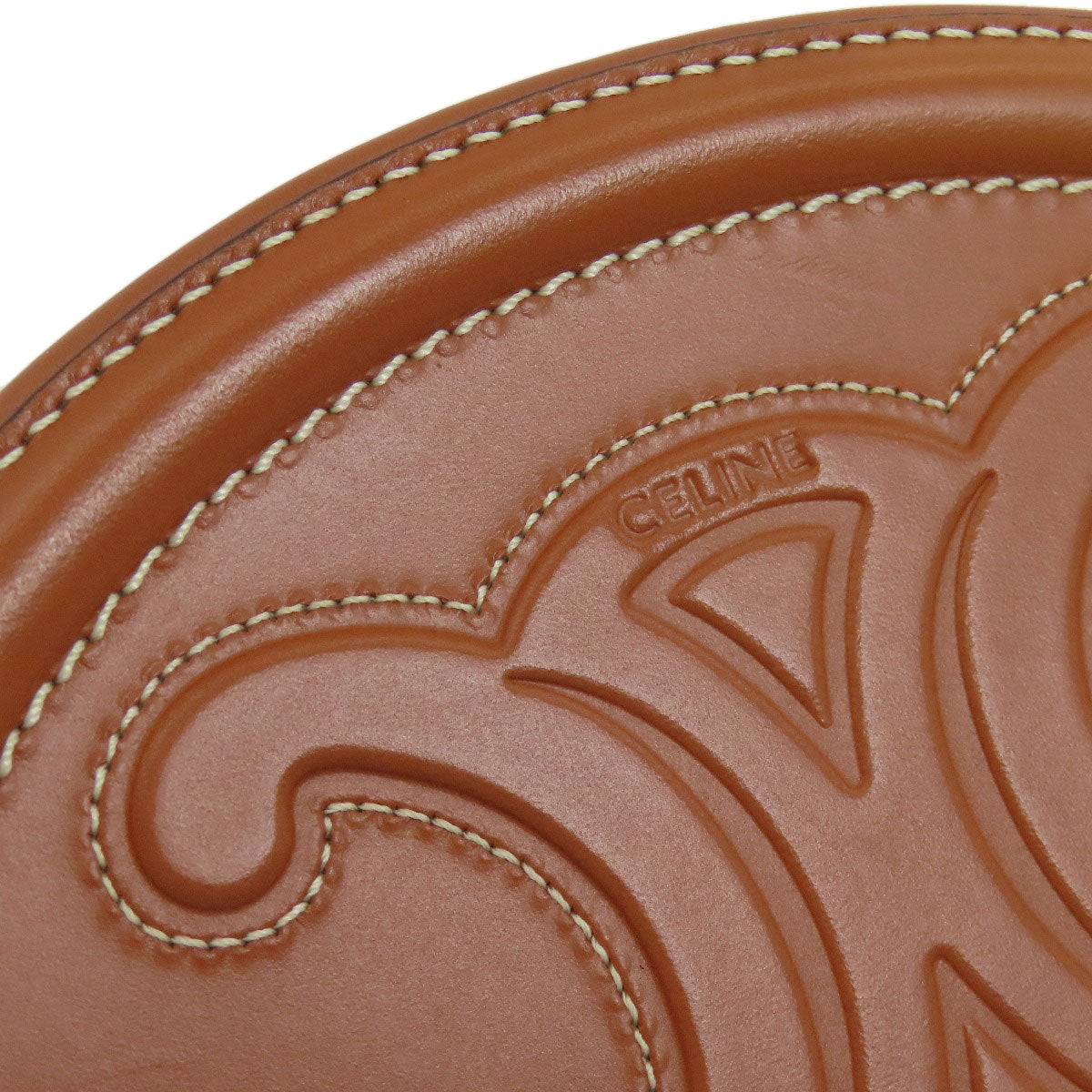 CELINE Oval Purse Cuir Triomphe Shoulder Bag Calf Ladies [Used]