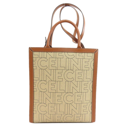 CELINE Vertical Cabas 2WAY Tote Bag Canvas Ladies [Used]