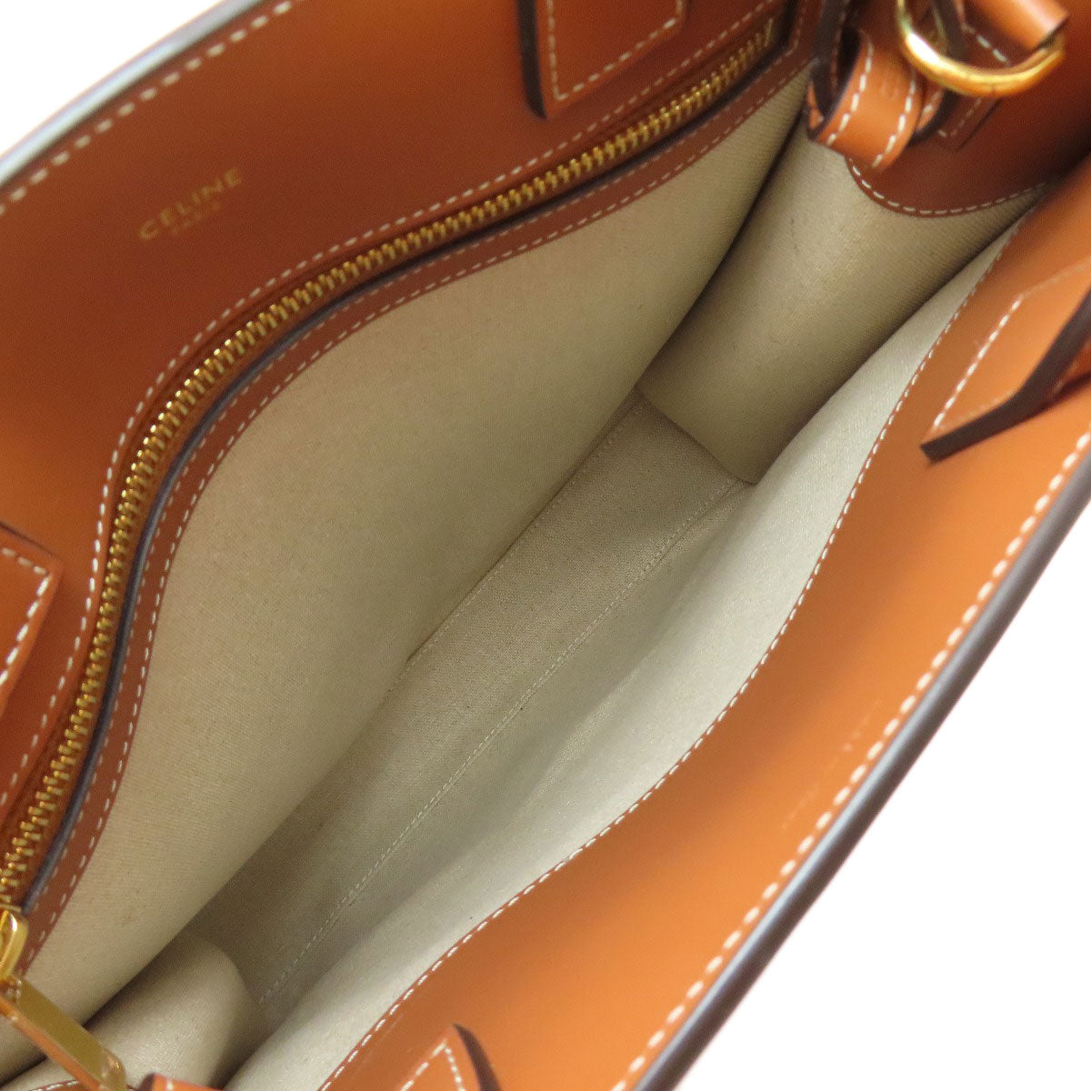 CELINE Vertical Cabas 2WAY Tote Bag Canvas Ladies [Used]