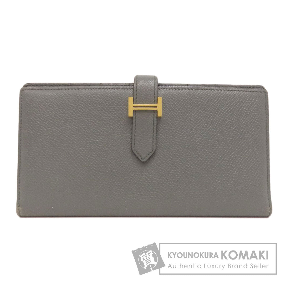 HERMES Barance Free GoldHardware Long wallet (with coin pocket) Epsom Ladies [Used]