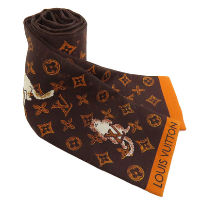 LOUIS VUITTON MP2268 Bandoo Catgram Scarf Silk Ladies [Used]