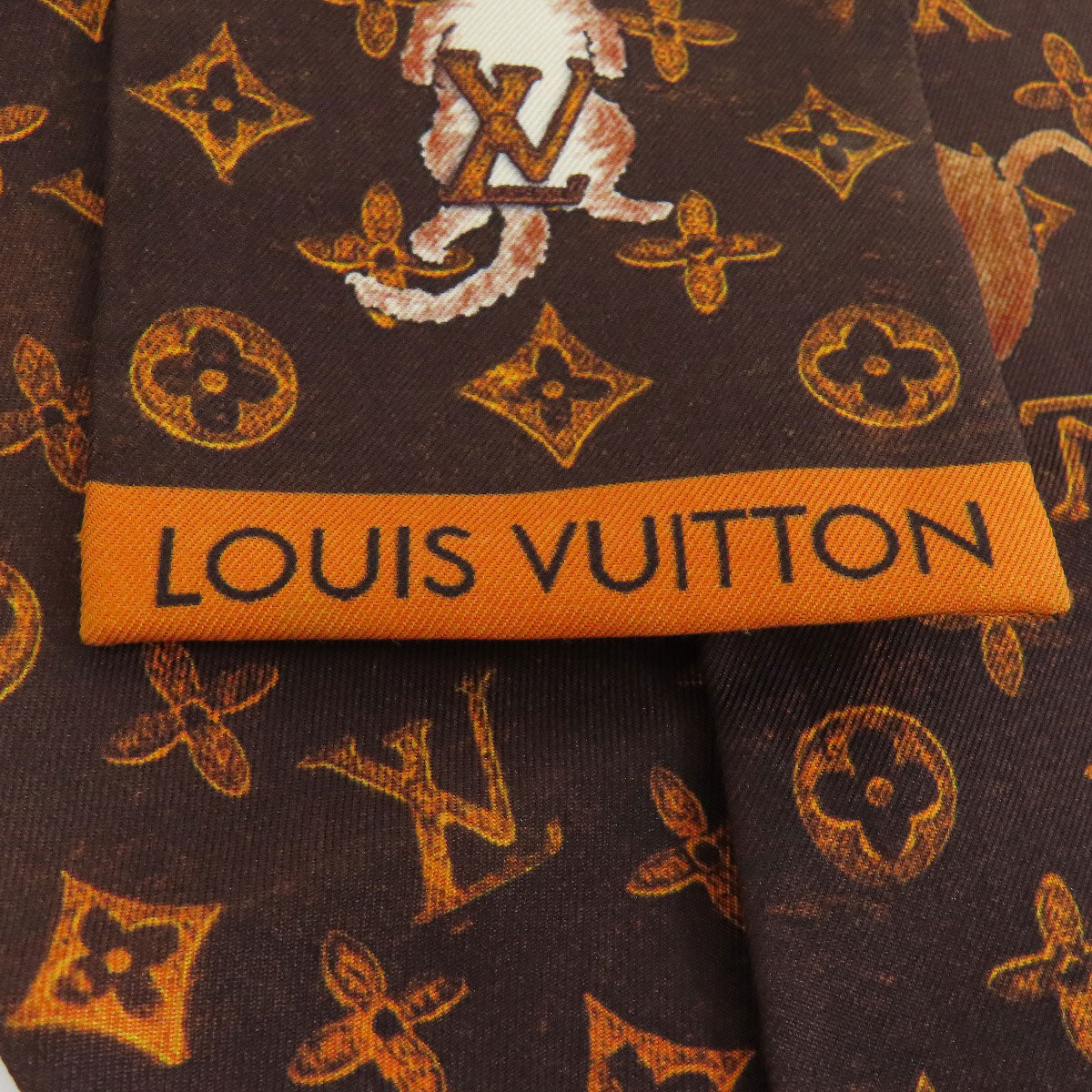 LOUIS VUITTON MP2268 Bandoo Catgram Scarf Silk Ladies [Used]