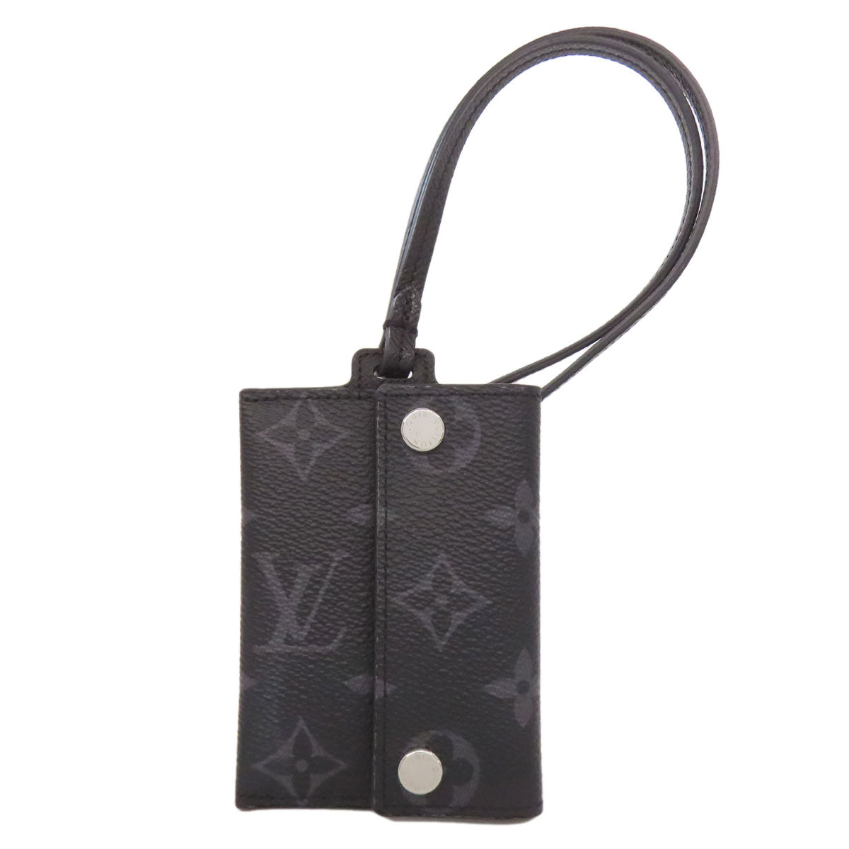 LOUIS VUITTON M83155 Porto Cult Onstrap Card Case Monogram Eclipse mens [Used]