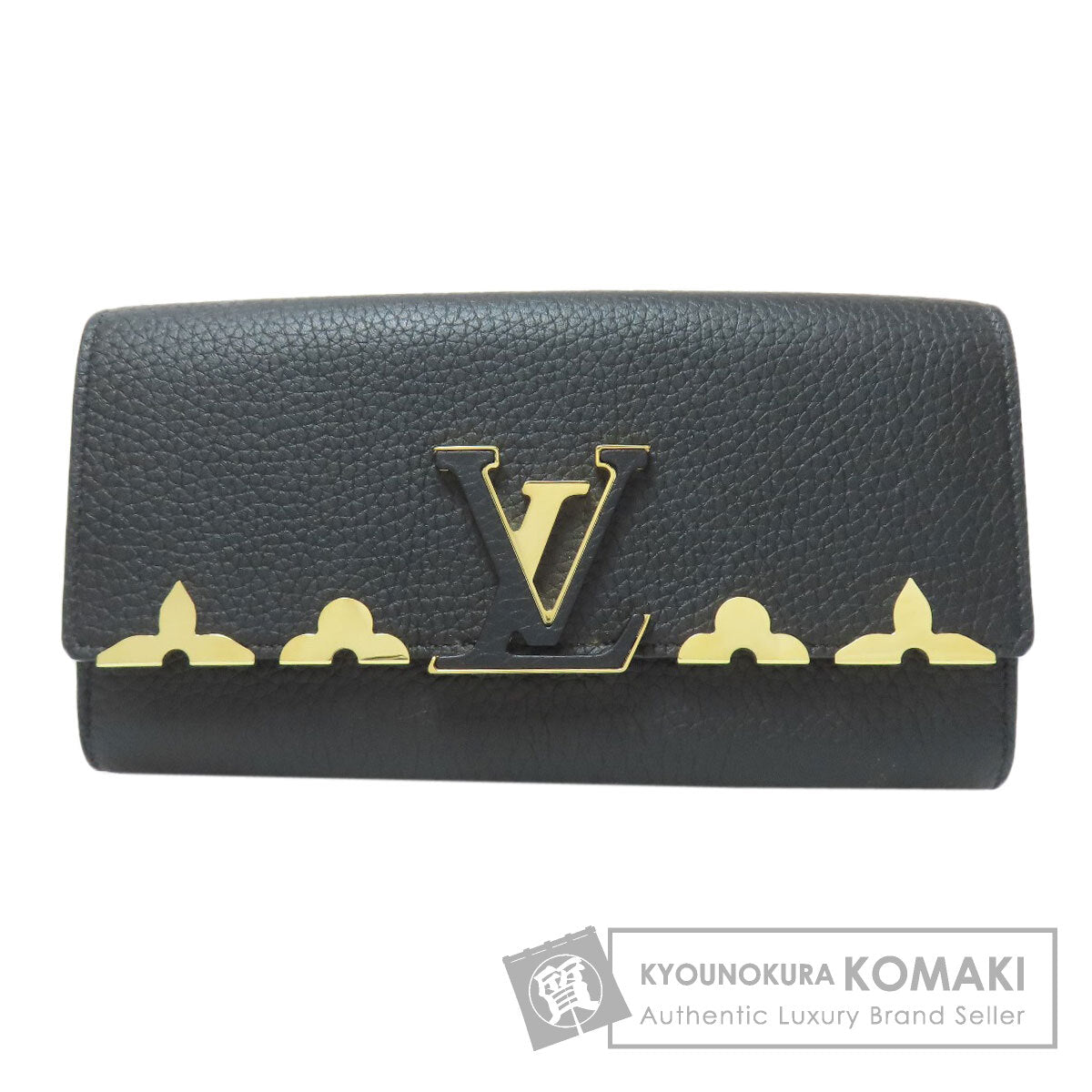 LOUIS VUITTON M64551 Portefeiulle ã» Capsines Long wallet (with coin pocket) Taurillon Clemence Ladies [Used]