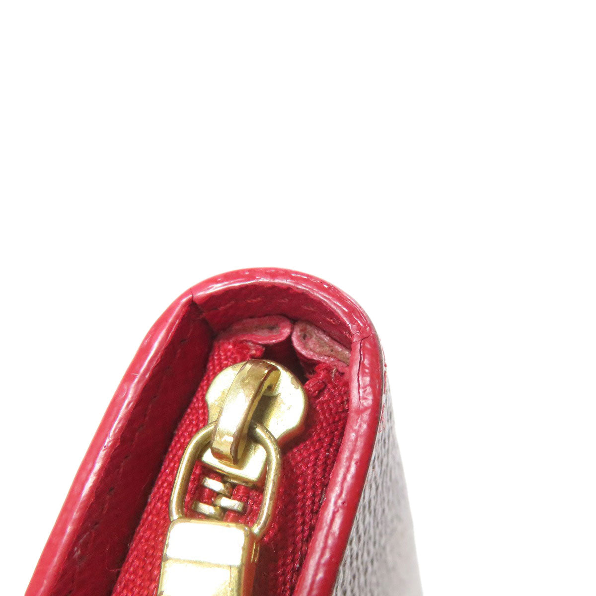 LOUIS VUITTON M95006 Porto Monnaie Zip Cherry Long wallet (with coin pocket) Monogram canvas Ladies [Used]