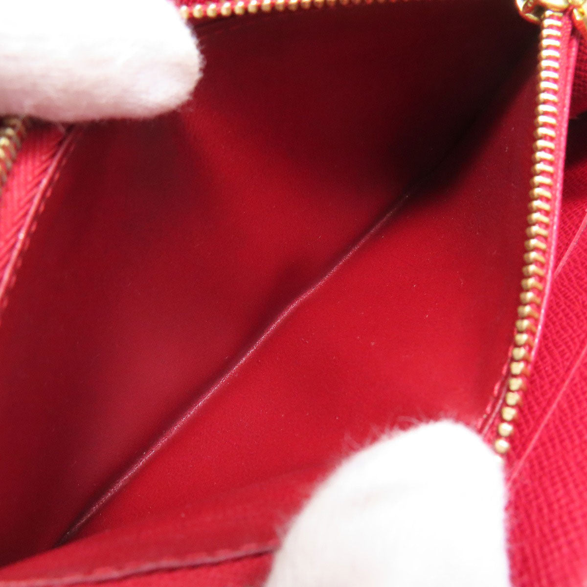 LOUIS VUITTON M95006 Porto Monnaie Zip Cherry Long wallet (with coin pocket) Monogram canvas Ladies [Used]