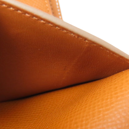 HERMES Bearn Combination GoldHardware Bifold Wallet with Coin Pocket Epsom Ladies [Used]