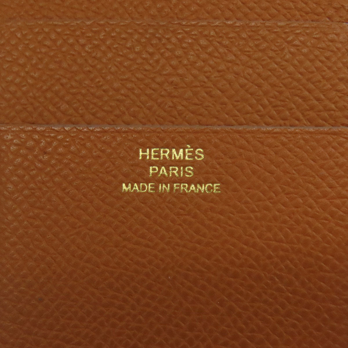 HERMES Bearn Combination GoldHardware Bifold Wallet with Coin Pocket Epsom Ladies [Used]