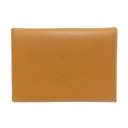 HERMES Calvi Duo SilverHardware coin purse Evercolor Ladies [Used]