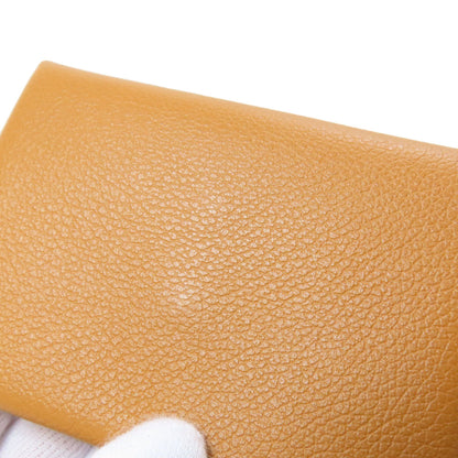 HERMES Calvi Duo SilverHardware coin purse Evercolor Ladies [Used]