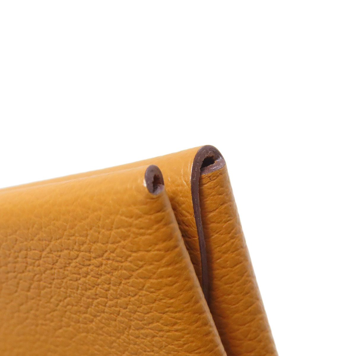 HERMES Calvi Duo SilverHardware coin purse Evercolor Ladies [Used]