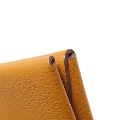 HERMES Calvi Duo SilverHardware coin purse Evercolor Ladies [Used]