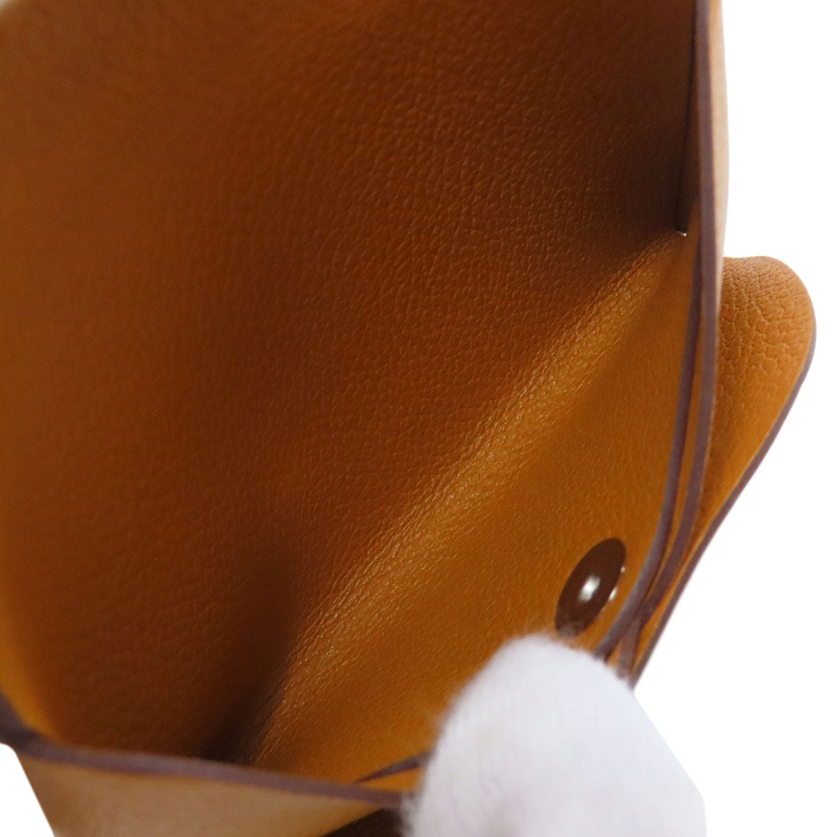 HERMES Calvi Duo SilverHardware coin purse Evercolor Ladies [Used]