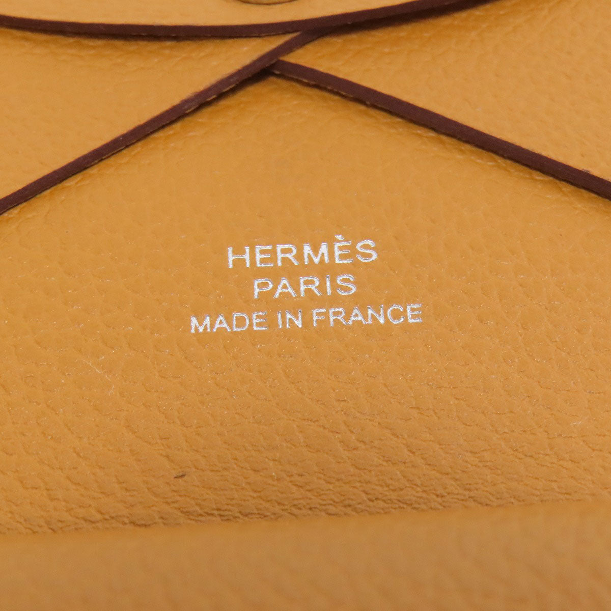 HERMES Calvi Duo SilverHardware coin purse Evercolor Ladies [Used]