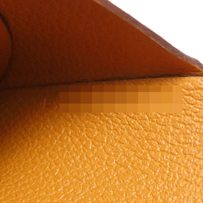 HERMES Calvi Duo SilverHardware coin purse Evercolor Ladies [Used]