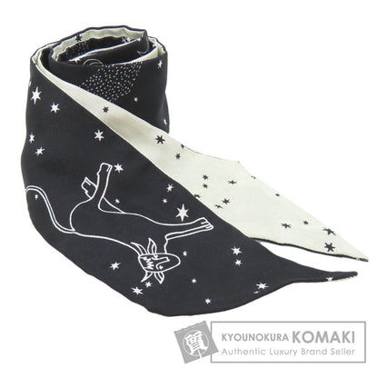 CHRISTIAN DIOR Mitzah Constellation Pattern Scarf Silk Ladies [Used]