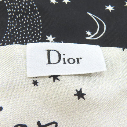 CHRISTIAN DIOR Mitzah Constellation Pattern Scarf Silk Ladies [Used]